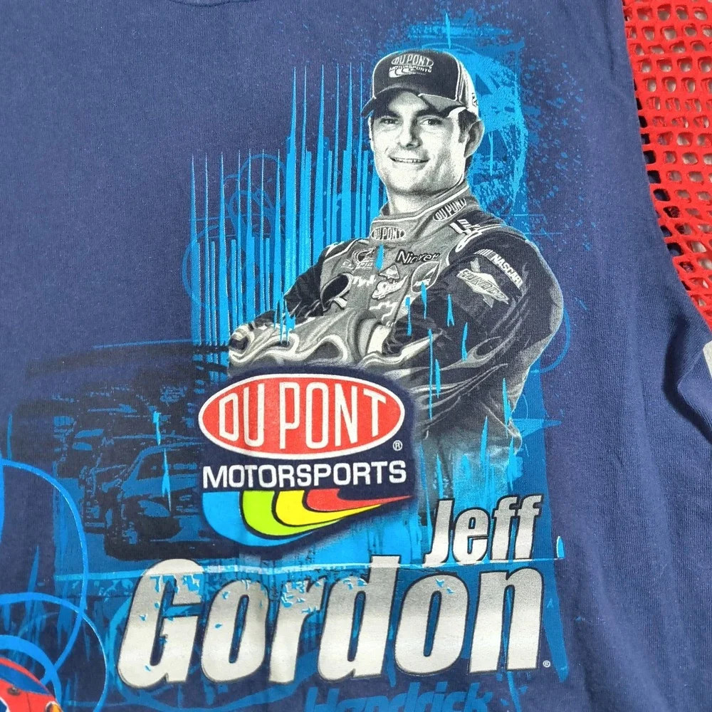 First Of A Kind Jeff Gordon Shirt Mens Small Custom Mesh Dupont 24 Nascar Y2K